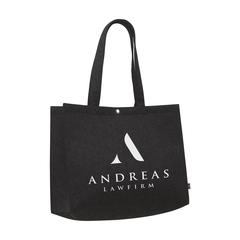 Vue Feltro RPET BigShopper sac de courses de couleur noir| Krokrodeal