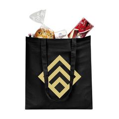 Vue Shoppy Colour Bag sac (135 g/m²) shopping de couleur noir| Krokrodeal