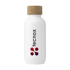 Vue EcoBottle 650 ml d'origine végétale - fabriquée en EU de couleur blanc| Krokrodeal
