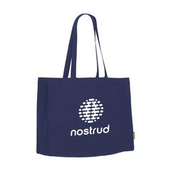 Vue ECO Shopper Organic Cotton (180 g/m²) sac shopping de couleur bleu| Krokrodeal
