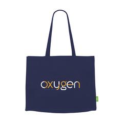 Vue ECO Shopper Organic Cotton (180 g/m²) sac shopping de couleur bleu| Krokrodeal