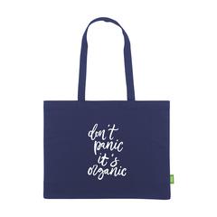 Vue ECO Shopper Organic Cotton (180 g/m²) sac shopping de couleur bleu| Krokrodeal