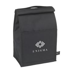 Vue Be Cool GRS RPET Lunchbag sac repas de couleur noir| Krokrodeal