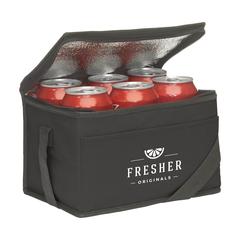 Vue Keep-it-Cool GRS RPET glacière de couleur noir| Krokrodeal