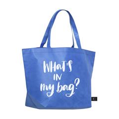 Vue Royal RPET Shopper sac de couleur bleu| Krokrodeal