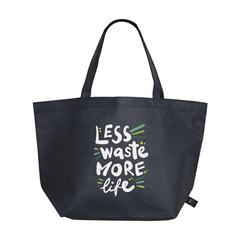 Vue Royal RPET Shopper sac de couleur noir| Krokrodeal
