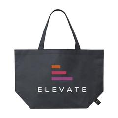 Vue Royal RPET Shopper sac de couleur noir| Krokrodeal