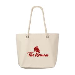 Vue Michelle (340 g/m²) sac de plage de couleur blanc| Krokrodeal
