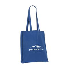 Vue Colour Square Bag GRS Recycled Cotton (150 g/m²) sac de couleur bleu| Krokrodeal