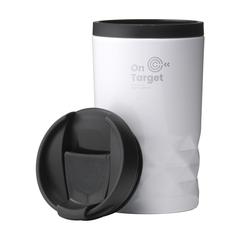 Vue Graphic Mini Mug RCS Recycled Steel 250 ml gobelet iso de couleur blanc| Krokrodeal