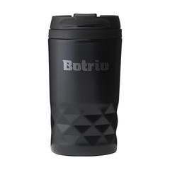 Vue Graphic Mini Mug RCS Recycled Steel 250 ml gobelet iso de couleur noir| Krokrodeal