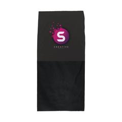 Vue Bandana Fleece tour de cou multifonctions de couleur noir| Krokrodeal