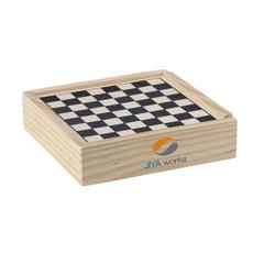 Vue WoodGame 5-en-1 jeu de couleur marron| Krokrodeal