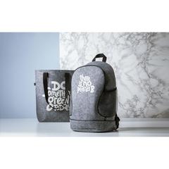 Vue PromoPack Felt Gym Bag sac à dos de couleur gris| Krokrodeal