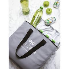 Vue RPET Freshcooler-XL sac isotherme de couleur gris| Krokrodeal