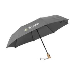 Vue Michigan parapluie pliable en RPET de 21 inch de couleur gris| Krokrodeal