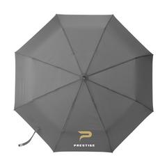 Vue Michigan parapluie pliable en RPET de 21 inch de couleur gris| Krokrodeal