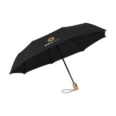 Vue Michigan parapluie pliable en RPET de 21 inch de couleur noir| Krokrodeal