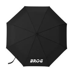 Vue Michigan parapluie pliable en RPET de 21 inch de couleur noir| Krokrodeal