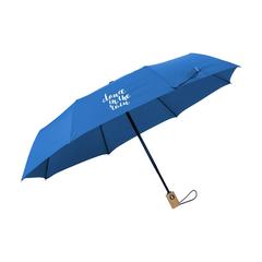 Vue Michigan parapluie pliable en RPET de 21 inch de couleur bleu| Krokrodeal