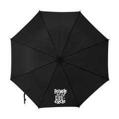 Vue Everest RPET parapluie 23 inch de couleur noir| Krokrodeal
