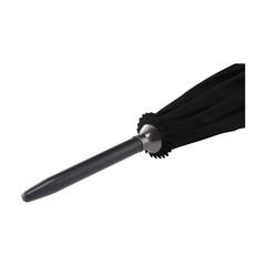 Vue Everest RPET parapluie 23 inch de couleur noir| Krokrodeal