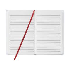 Vue WhiteNote A6 notebook de couleur rouge| Krokrodeal