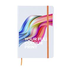 Vue WhiteNote A5 notebook de couleur orange| Krokrodeal