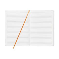 Vue WhiteNote A5 notebook de couleur orange| Krokrodeal