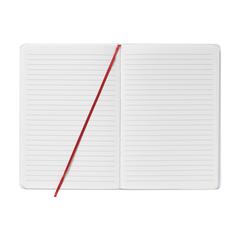 Vue WhiteNote A5 notebook de couleur rouge| Krokrodeal