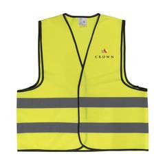 Vue SafetyFirst veste de sécurité de couleur jaune| Krokrodeal