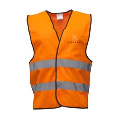 Vue SafetyFirst veste de sécurité de couleur orange| Krokrodeal