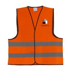 Vue SafetyFirst veste de sécurité de couleur orange| Krokrodeal