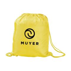 Vue PromoBag 190T sac à dos de couleur jaune| Krokrodeal