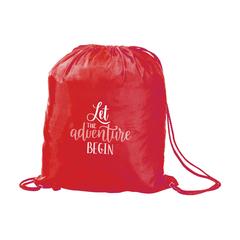 Vue PromoBag 190T sac à dos de couleur rouge| Krokrodeal