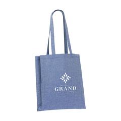 Vue Melange Shopper GRS Recycled Canvas (280 g/m²) sac de couleur bleu| Krokrodeal
