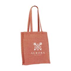 Vue Melange Shopper GRS Recycled Canvas (280 g/m²) sac de couleur rouge| Krokrodeal