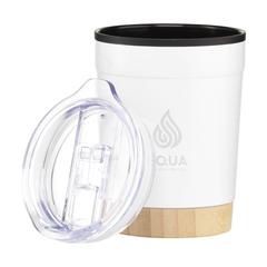 Vue Kobe Bamboo RCS Recycled Steel 350 ml mug de couleur blanc| Krokrodeal