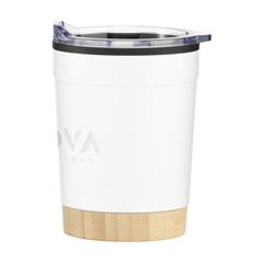 Vue Kobe Bamboo RCS Recycled Steel 350 ml mug de couleur blanc| Krokrodeal