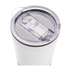 Vue Kobe Bamboo RCS Recycled Steel 350 ml mug de couleur blanc| Krokrodeal