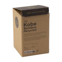 Vue Kobe Bamboo RCS Recycled Steel 350 ml mug de couleur blanc| Krokrodeal