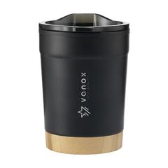 Vue Kobe Bamboo RCS Recycled Steel 350 ml mug de couleur noir| Krokrodeal