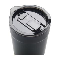 Vue Kobe Bamboo RCS Recycled Steel 350 ml mug de couleur noir| Krokrodeal