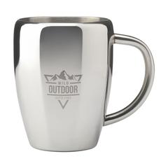 Vue SteelMug RCS Recycled Steel 220 ml mug de couleur gris| Krokrodeal