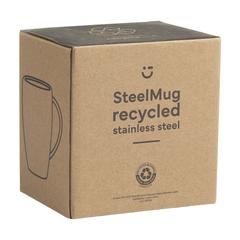 Vue SteelMug RCS Recycled Steel 220 ml mug de couleur gris| Krokrodeal