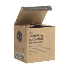 Vue SteelMug RCS Recycled Steel 220 ml mug de couleur gris| Krokrodeal