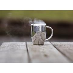 Vue SteelMug RCS Recycled Steel 220 ml mug de couleur gris| Krokrodeal