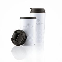 Vue Graphic Mug 300 ml gobelet thermos de couleur blanc| Krokrodeal