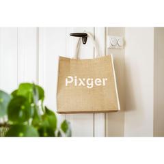 Vue Gerona Jute Shopper sac shopping de couleur beige| Krokrodeal