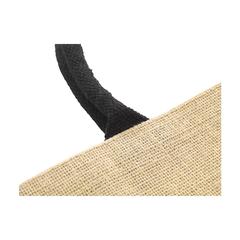 Vue Gerona Jute Shopper sac shopping de couleur noir| Krokrodeal